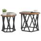 Preview: Nesting Beistelltische 2er Set aus Altholz