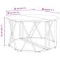 Preview: Couchtisch Grau Sonoma Verarbeitetes Holz 80 x 80 x 42 cm