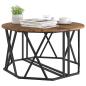 Preview: Couchtisch aus altem Holz 80x80x42 cm aus Holzwerkstoff