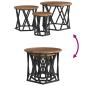 Preview: Nesting Beistelltische 3er Set aus alten Holzwerkstoffen