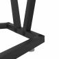 Preview: Couchtisch aus geräucherter Eiche 80x40x40,5 cm Holz und Metall