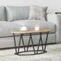 Preview: ARDEBO.de - Couchtisch Artisan Eiche 80x40x40,5 cm Holz und Metall