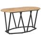 Preview: Couchtisch Artisan Eiche 80x40x40,5 cm Holz und Metall
