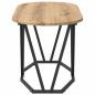 Preview: Couchtisch Artisan Eiche 80x40x40,5 cm Holz und Metall