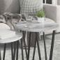 Preview: Beistelltisch 2er Set Grau Sonoma aus Holzwerkstoff und Metall