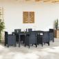 Preview: Gartentisch Anthrazit 200x100x73 cm Poly Rattan