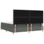 Preview: Boxspringbett mit Matratze Dunkelgrau 200 x 200 cm Stoff