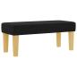 Preview: Boxspringbett mit Matratze und Bank Schwarz 100x200 cm Stoff