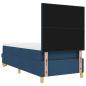 Preview: Boxspringbett mit Matratze und Bank Blau 100x200 cm Stoff
