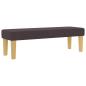 Preview: Boxspringbett mit Matratze & Bank Dunkelbraun 120x200 cm Stoff