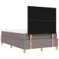 Preview: Boxspringbett mit Matratze und Bank Taupe 120x200 cm Stoff