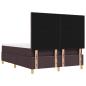Preview: Boxspringbett mit Matratze & Bank Dunkelbraun 140x190 cm Stoff