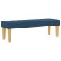 Preview: Boxspringbett mit Matratze und Bank Blau 160x200 cm Stoff
