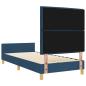 Preview: Bettrahmen aus blauer Stoff 80x200 cm