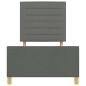 Preview: Bettgestell Dunkelgrau 90x190 cm Stoff
