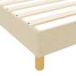Preview: Creme Bettgestell 90x190 cm Stoff