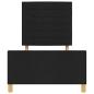Preview: Bettgestell mit Kopfteil Schwarz 90 x 200 cm Stoff