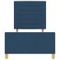 Preview: Bettgestell in Blau, 90x200 cm, aus Stoff