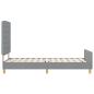 Preview: Bettgestell Hellgrau 100x200 cm Stoff