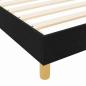 Preview: Bettgestell Schwarz 120x190 cm Stoff