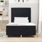 Preview: Bettgestell Schwarz 120x190 cm Stoff