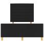 Preview: Bettgestell Schwarz 120x190 cm Stoff