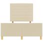Preview: Bettgestell Creme 120x200 cm Stoff