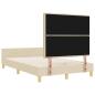 Preview: Bettgestell Creme 120x200 cm Stoff