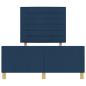 Preview: Blaues Stoffbettgestell 140x200 cm