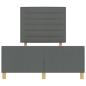Preview: Bettgestell in Dunkelgrau, 160x200 cm, Stoff