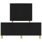 Preview: Schwarzes Stoffbettgestell 160x200 cm