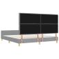 Preview: Bettgestell in Hellgrau 180x200 cm aus Stoff