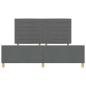 Preview: Bettgestell Dunkelgrau 180x200 cm Stoff