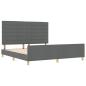 Preview: Bettgestell Dunkelgrau 180x200 cm Stoff