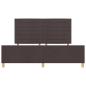 Preview: Bettgestell Dunkelbraun 180x200 cm Stoff