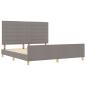 Preview: Bettgestell in Taupe, 180x200 cm, Stoff