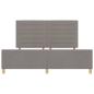Preview: Bettgestell in Taupe, 180x200 cm, Stoff