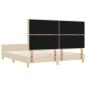 Preview: Bettgestell in Creme - 180x200 cm Stoff