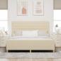 Preview: Bettgestell in Creme - 180x200 cm Stoff