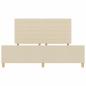 Preview: Bettgestell in Creme - 180x200 cm Stoff