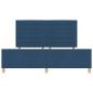 Preview: Blaues Stoffbettgestell 180x200 cm