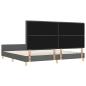 Preview: ARDEBO.de - Dunkelgraues Stoffbettgestell 200x200 cm