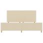 Preview: Creme Stoff Bettgestell 200x200 cm