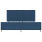 Preview: Bettgestell in Blau, 200x200 cm aus Stoff