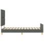 Preview: Bettgestell Dunkelgrau 80x200 cm aus Stoff