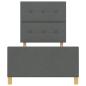 Preview: Bettgestell Dunkelgrau 80x200 cm aus Stoff