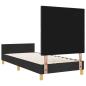 Preview: schwarzes Stoffbettgestell 90x190 cm