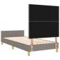 Preview: Bettgestell in Taupe, 90x190 cm, Stoff