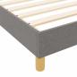 Preview: Bettgestell in Taupe, 90x190 cm, Stoff
