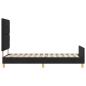 Preview: Bettgestell Schwarz 100x200 cm Stoff